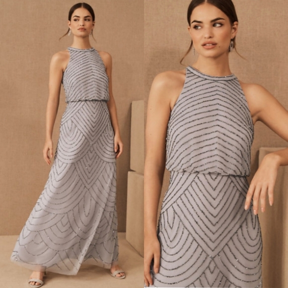 BHLDN ×Adriann Papell Madigan Beaded Tulle Dress - Picture 2 of 12